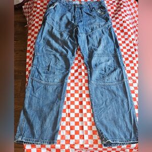 Indigo Red Jeans-Mens